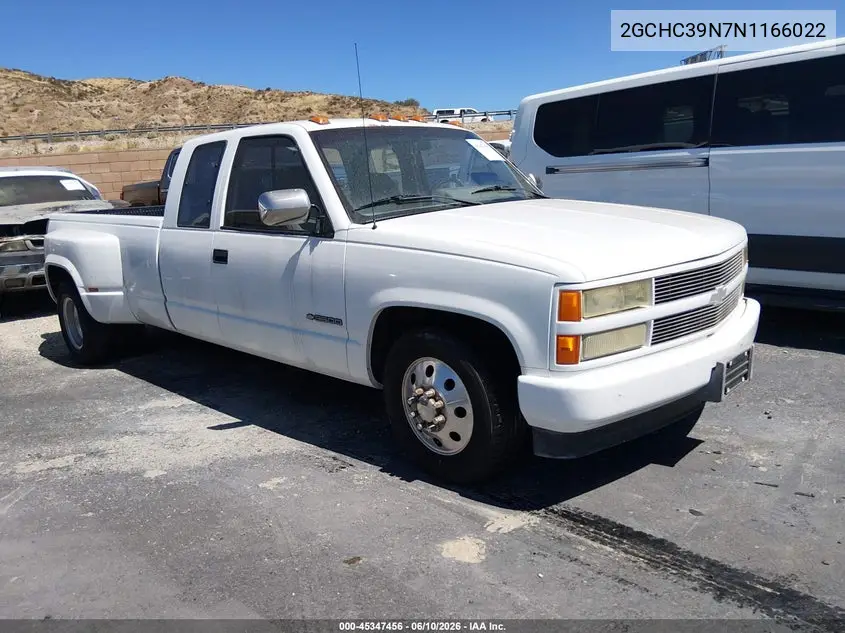 1992 Chevrolet Gmt-400 C3500 VIN: 2GCHC39N7N1166022 Lot: 45347456