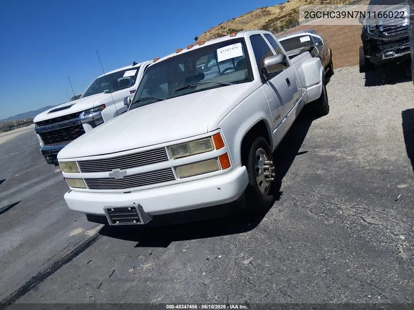 1992 Chevrolet Gmt-400 C3500 VIN: 2GCHC39N7N1166022 Lot: 45347456