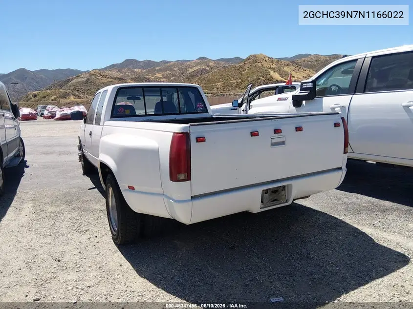 1992 Chevrolet Gmt-400 C3500 VIN: 2GCHC39N7N1166022 Lot: 45347456
