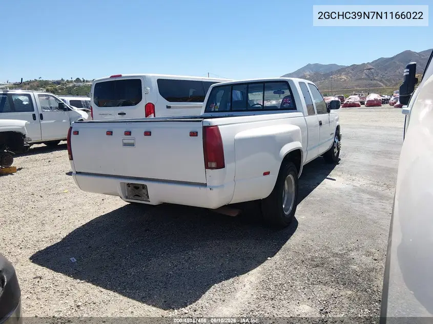 1992 Chevrolet Gmt-400 C3500 VIN: 2GCHC39N7N1166022 Lot: 45347456