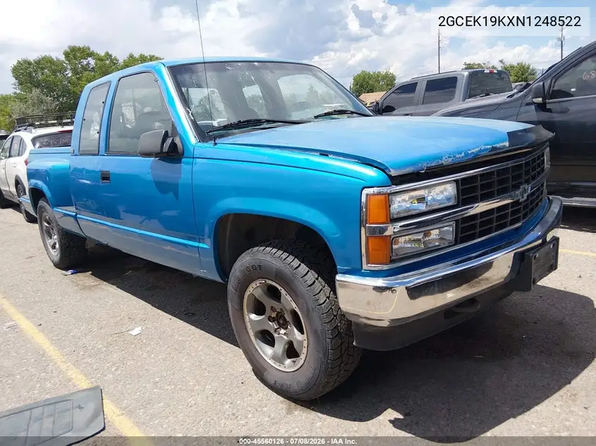 1992 Chevrolet Gmt-400 K1500 VIN: 2GCEK19KXN1248522 Lot: 45560126