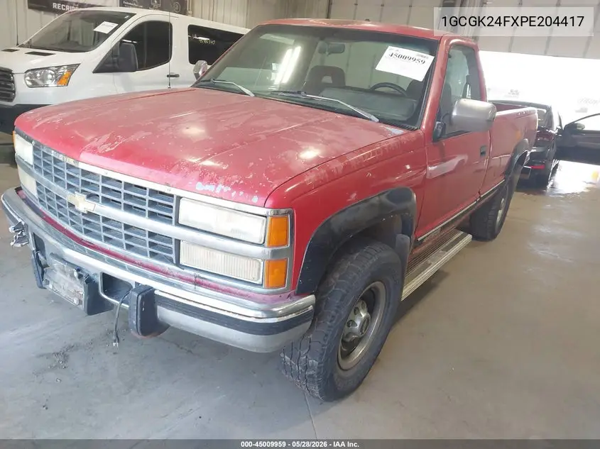 1993 Chevrolet Gmt-400 K2500 VIN: 1GCGK24FXPE204417 Lot: 45009959