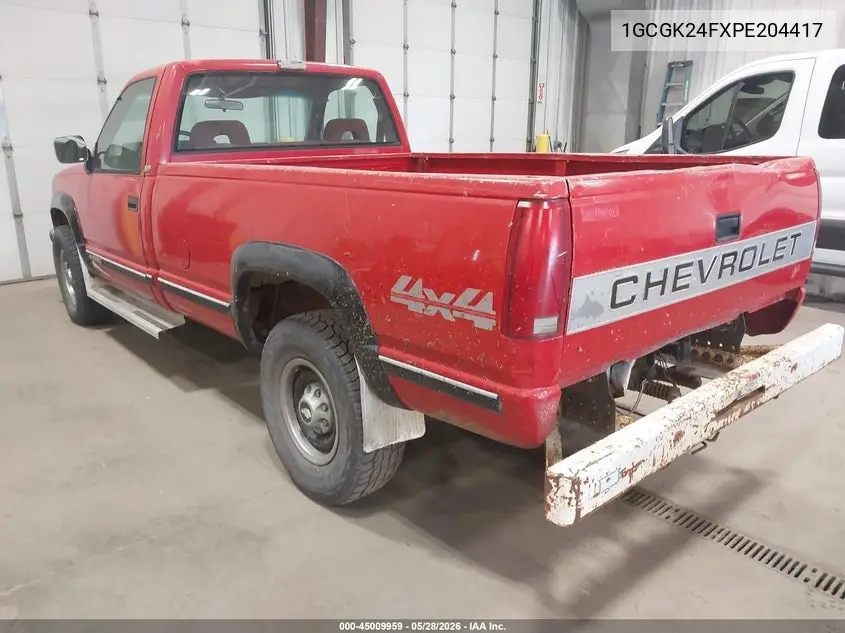 1993 Chevrolet Gmt-400 K2500 VIN: 1GCGK24FXPE204417 Lot: 45009959