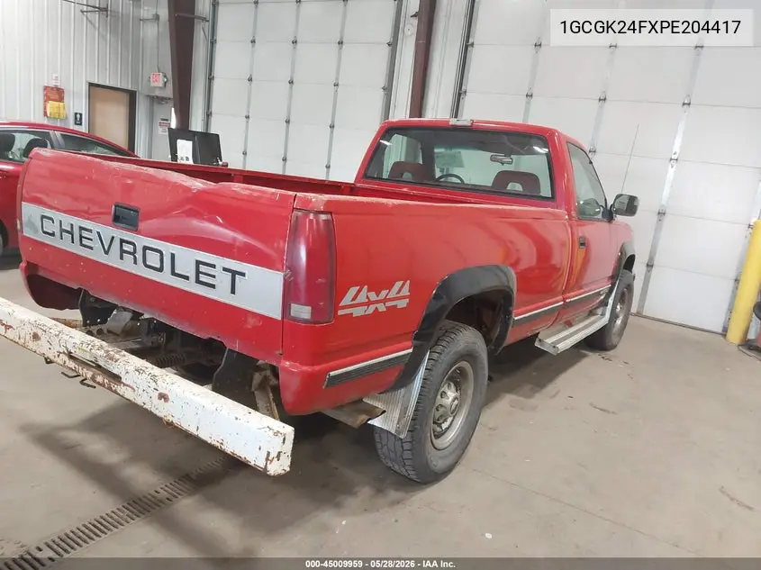 1993 Chevrolet Gmt-400 K2500 VIN: 1GCGK24FXPE204417 Lot: 45009959