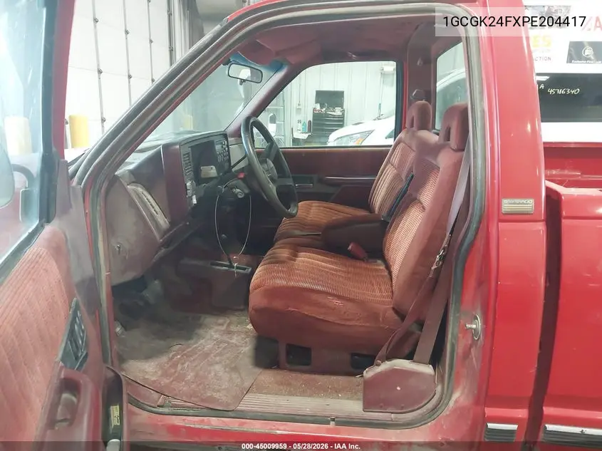 1993 Chevrolet Gmt-400 K2500 VIN: 1GCGK24FXPE204417 Lot: 45009959