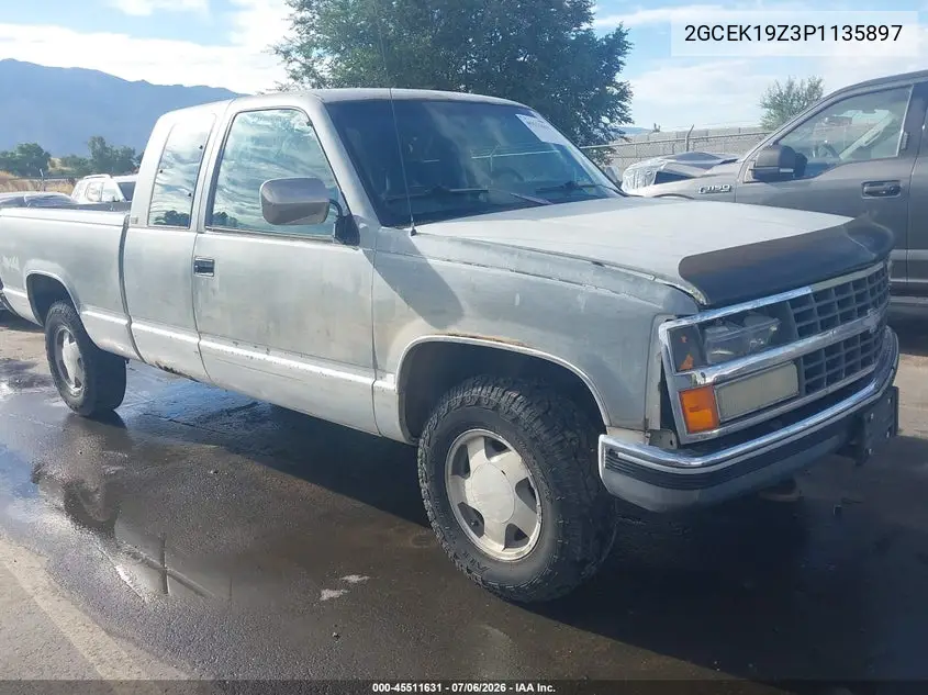1993 Chevrolet Gmt-400 K1500 VIN: 2GCEK19Z3P1135897 Lot: 45511631
