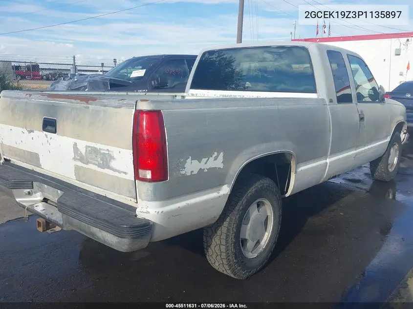 1993 Chevrolet Gmt-400 K1500 VIN: 2GCEK19Z3P1135897 Lot: 45511631
