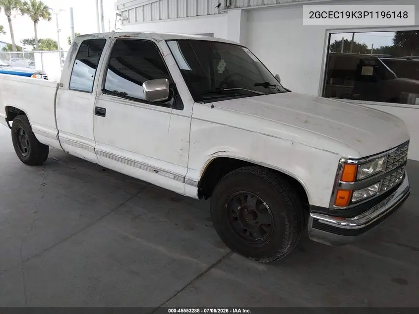 1993 Chevrolet Gmt-400 C1500 VIN: 2GCEC19K3P1196148 Lot: 45553288