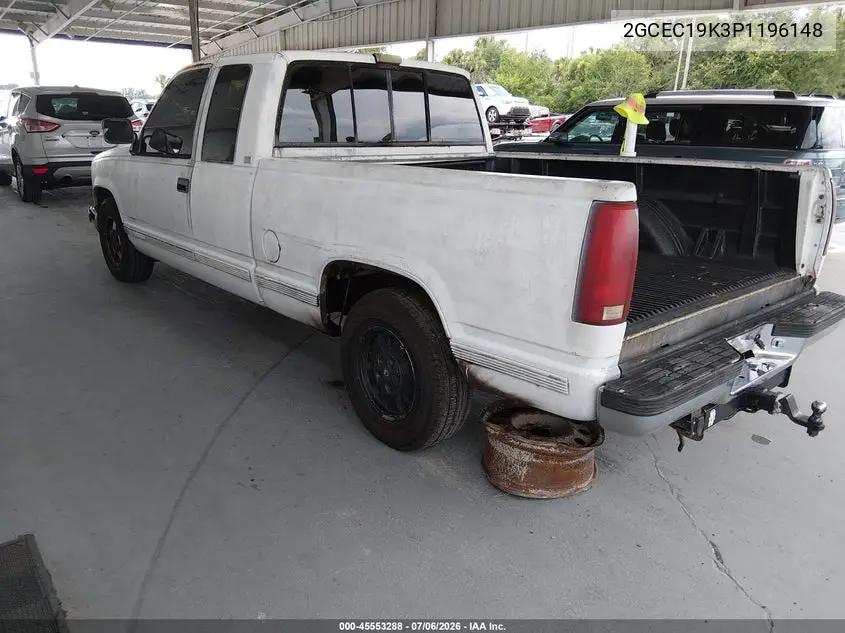 1993 Chevrolet Gmt-400 C1500 VIN: 2GCEC19K3P1196148 Lot: 45553288