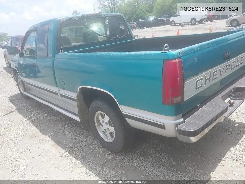 1994 Chevrolet Gmt-400 C1500 VIN: 1GCEC19K8RE231624 Lot: 45169791