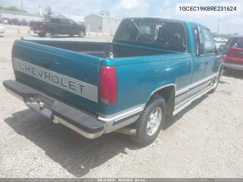 1994 Chevrolet Gmt-400 C1500 VIN: 1GCEC19K8RE231624 Lot: 45169791
