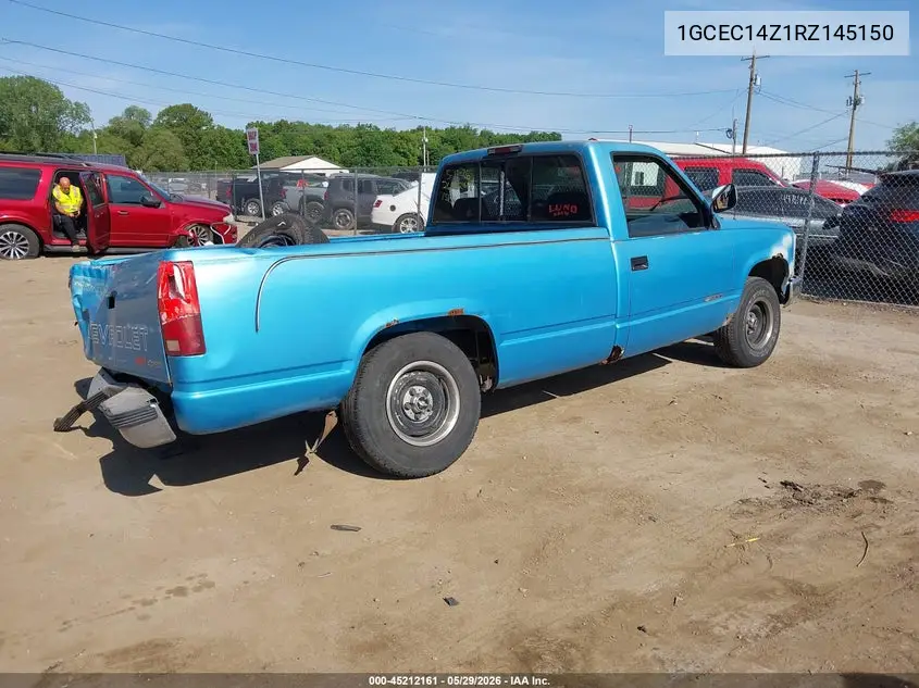 1994 Chevrolet Gmt-400 C1500 VIN: 1GCEC14Z1RZ145150 Lot: 45212161