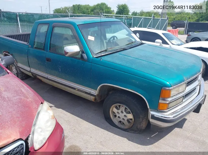 1994 Chevrolet Gmt-400 C1500 VIN: 2GCEC19K4R1183038 Lot: 45292510