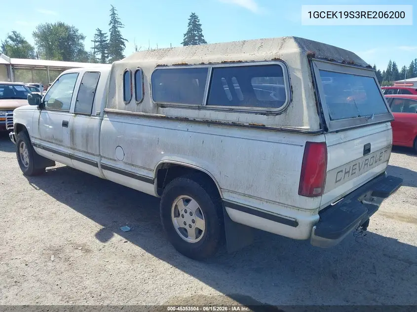 1994 Chevrolet Gmt-400 K1500 VIN: 1GCEK19S3RE206200 Lot: 45353504