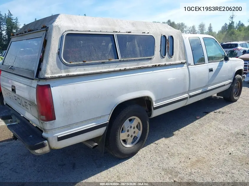 1994 Chevrolet Gmt-400 K1500 VIN: 1GCEK19S3RE206200 Lot: 45353504