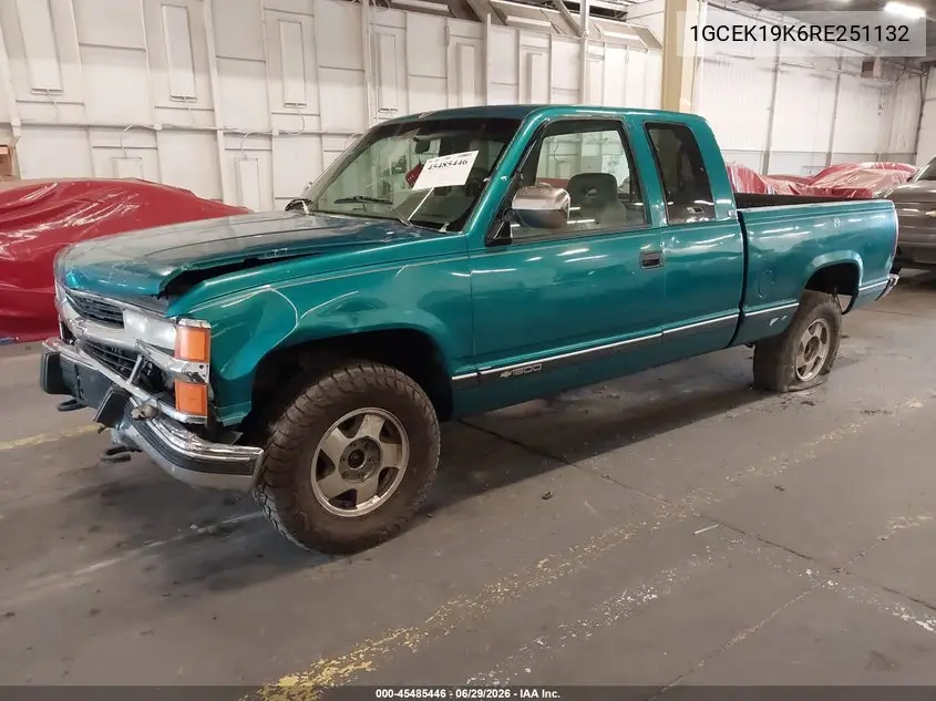 1994 Chevrolet Gmt-400 K1500 VIN: 1GCEK19K6RE251132 Lot: 45485446