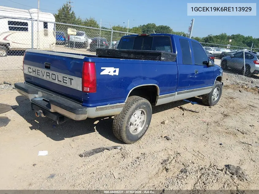 1994 Chevrolet Gmt-400 K1500 VIN: 1GCEK19K6RE113929 Lot: 45495231