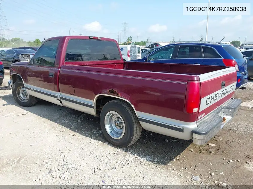 1994 Chevrolet Gmt-400 C1500 VIN: 1GCDC14K7RZ258938 Lot: 45519266