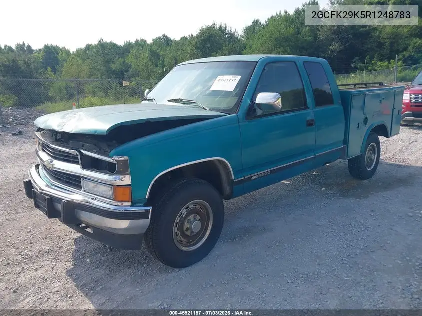 1994 Chevrolet Gmt-400 K2500 VIN: 2GCFK29K5R1248783 Lot: 45521157