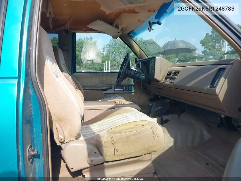 1994 Chevrolet Gmt-400 K2500 VIN: 2GCFK29K5R1248783 Lot: 45521157