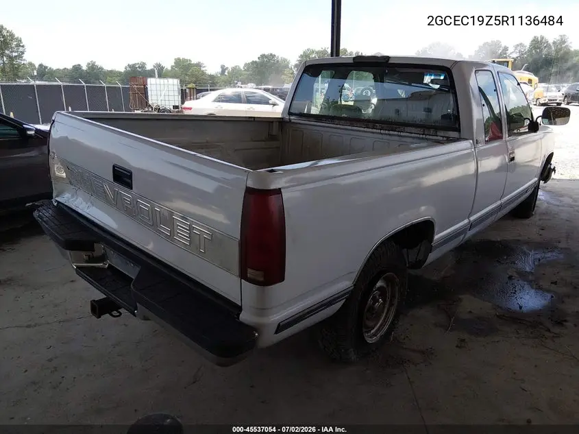 1994 Chevrolet Gmt-400 C1500 VIN: 2GCEC19Z5R1136484 Lot: 45537054