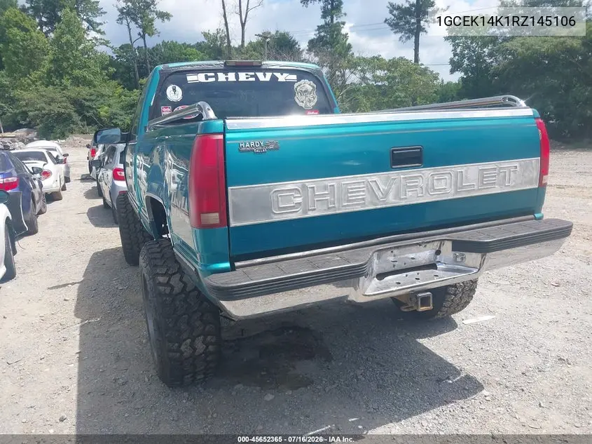 1994 Chevrolet Gmt-400 K1500 VIN: 1GCEK14K1RZ145106 Lot: 45652365