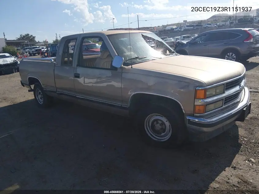 1994 Chevrolet Gmt-400 C1500 VIN: 2GCEC19Z3R1151937 Lot: 45666561