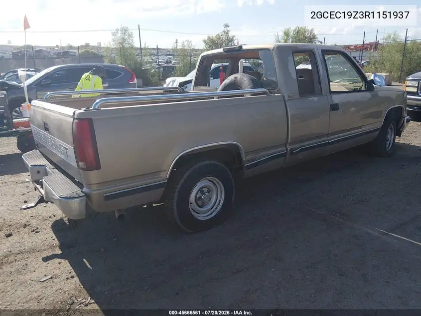 1994 Chevrolet Gmt-400 C1500 VIN: 2GCEC19Z3R1151937 Lot: 45666561