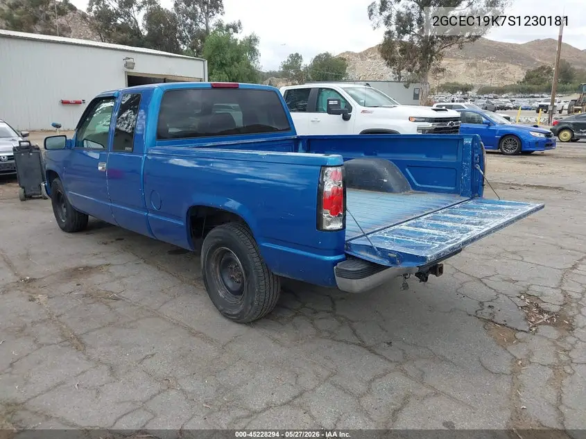 1995 Chevrolet Gmt-400 C1500 VIN: 2GCEC19K7S1230181 Lot: 45228294