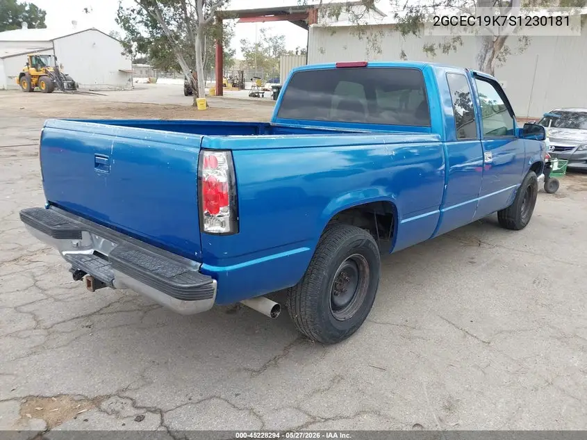 1995 Chevrolet Gmt-400 C1500 VIN: 2GCEC19K7S1230181 Lot: 45228294