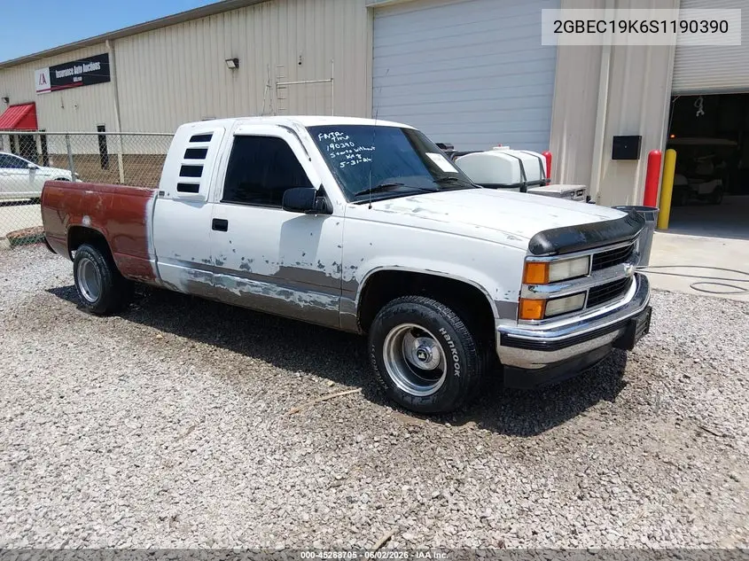 1995 Chevrolet Gmt-400 C1500 VIN: 2GBEC19K6S1190390 Lot: 45268705