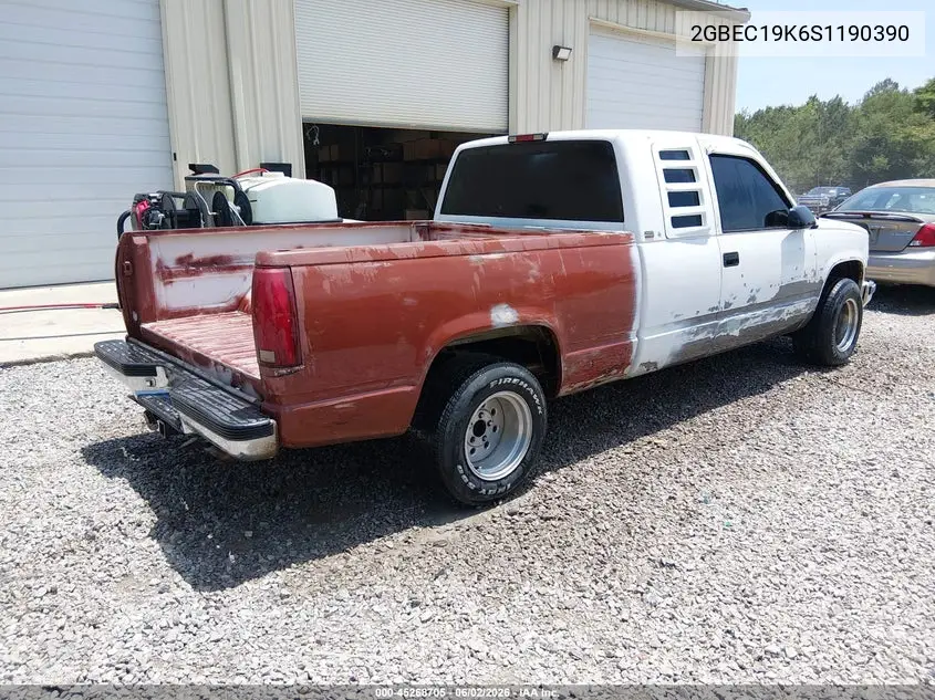 1995 Chevrolet Gmt-400 C1500 VIN: 2GBEC19K6S1190390 Lot: 45268705