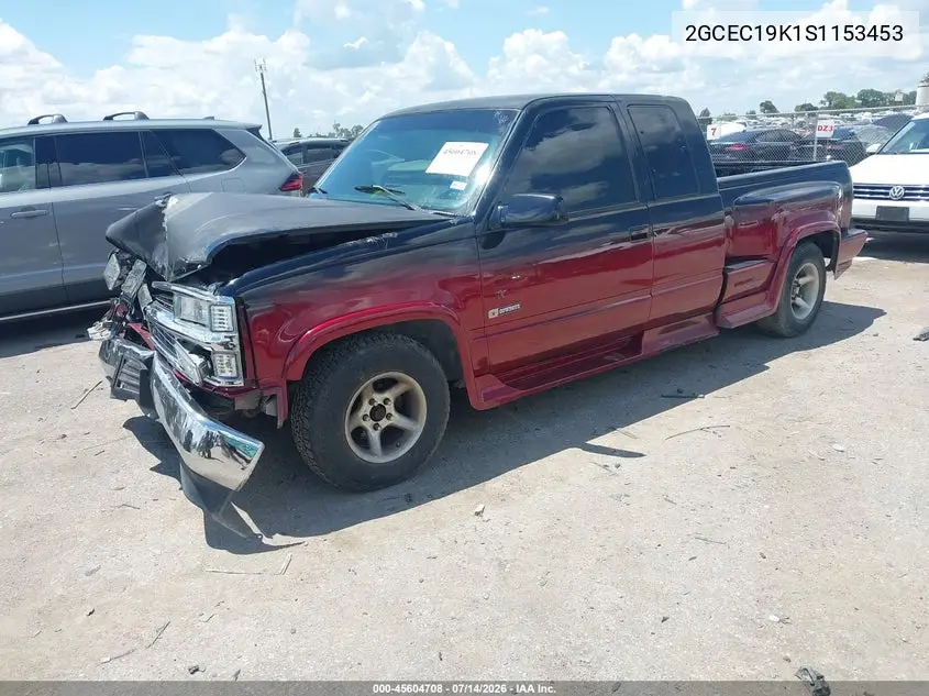 1995 Chevrolet Gmt-400 C1500 VIN: 2GCEC19K1S1153453 Lot: 45604708