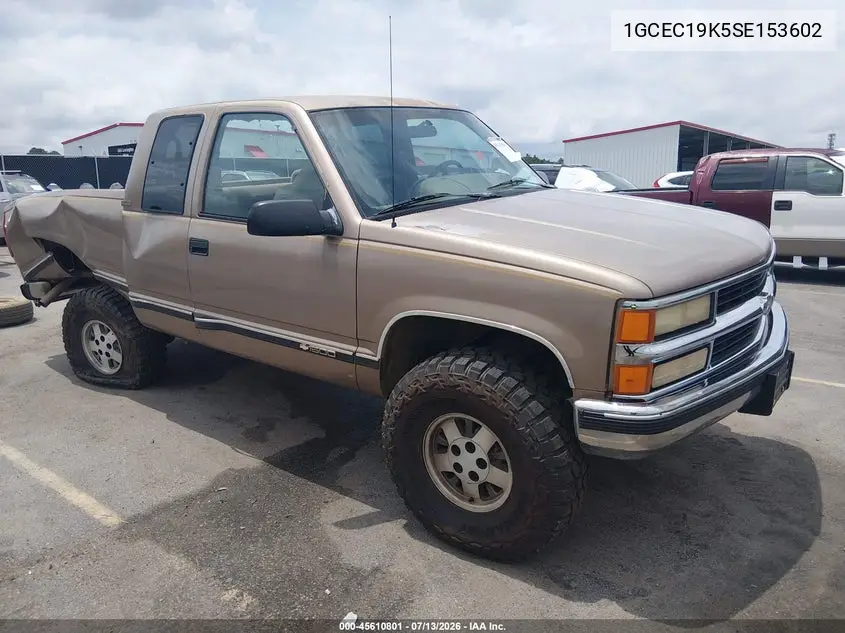 1995 Chevrolet Gmt-400 C1500 VIN: 1GCEC19K5SE153602 Lot: 45610801