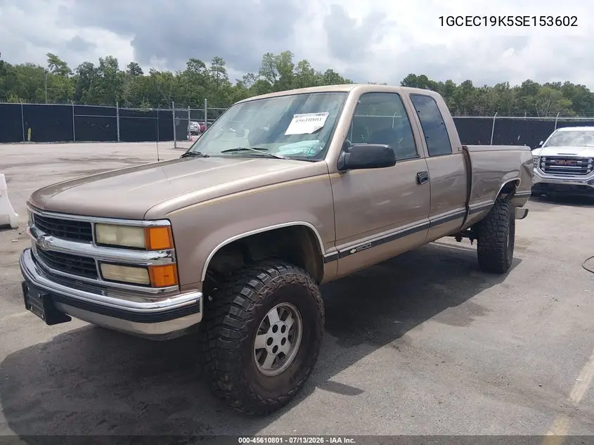 1995 Chevrolet Gmt-400 C1500 VIN: 1GCEC19K5SE153602 Lot: 45610801