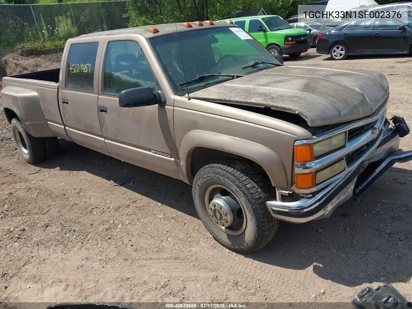 1995 Chevrolet Gmt-400 K3500 VIN: 1GCHK33N1SF002376 Lot: 45629559