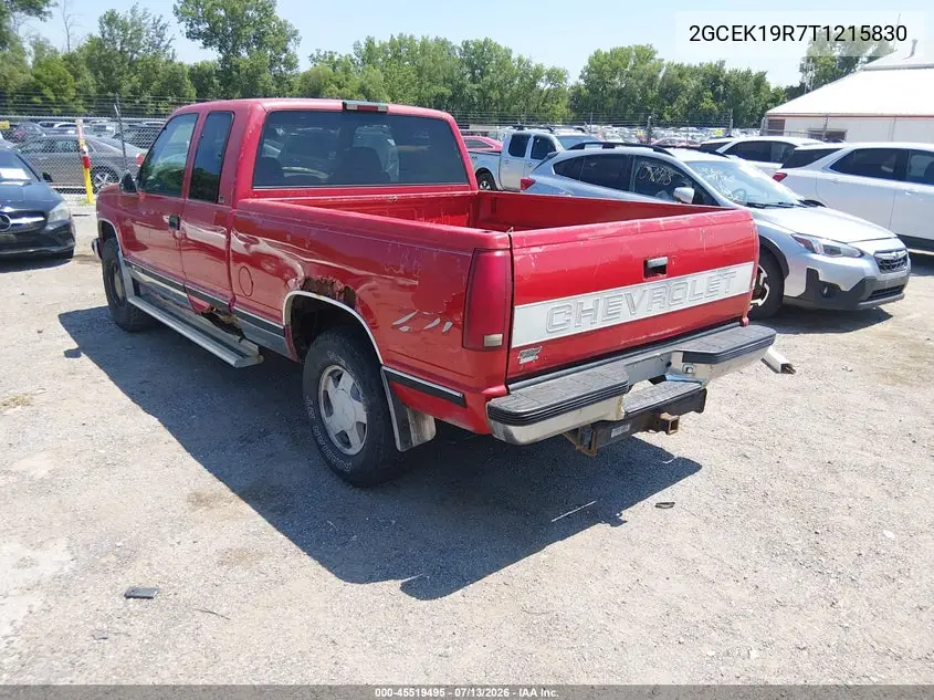 1996 Chevrolet Gmt-400 K1500 VIN: 2GCEK19R7T1215830 Lot: 45519495
