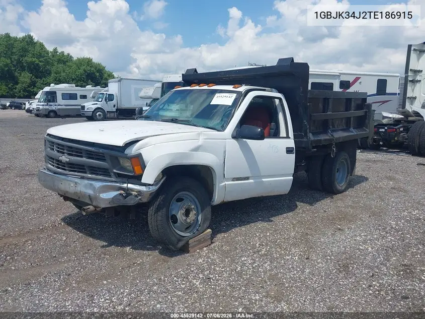 1996 Chevrolet Gmt-400 K3500 VIN: 1GBJK34J2TE186915 Lot: 45529142