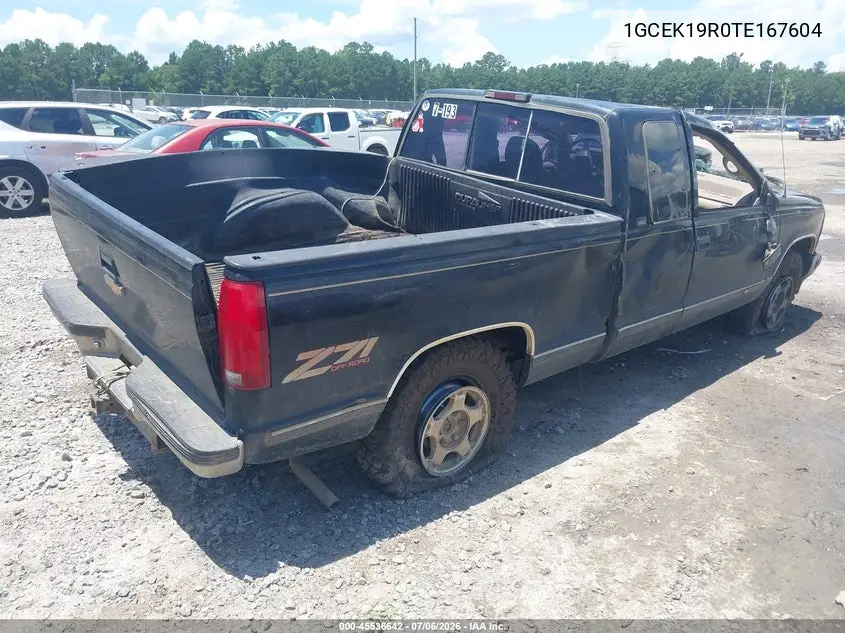 1996 Chevrolet Gmt-400 K1500 VIN: 1GCEK19R0TE167604 Lot: 45536642