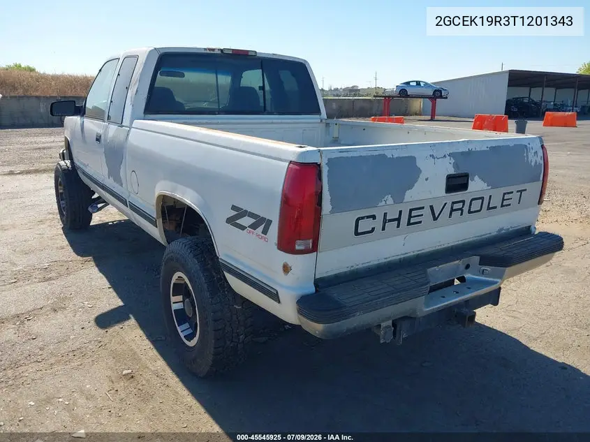 1996 Chevrolet Gmt-400 K1500 VIN: 2GCEK19R3T1201343 Lot: 45545925