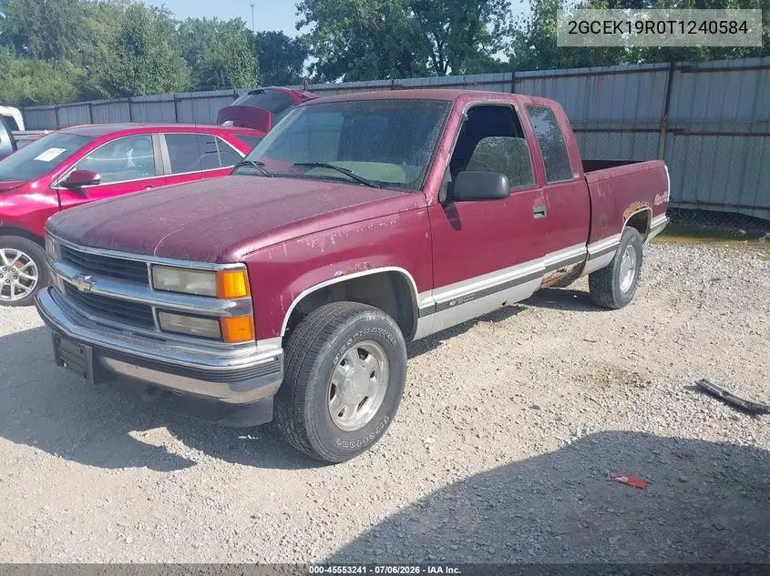 1996 Chevrolet Gmt-400 K1500 VIN: 2GCEK19R0T1240584 Lot: 45553241