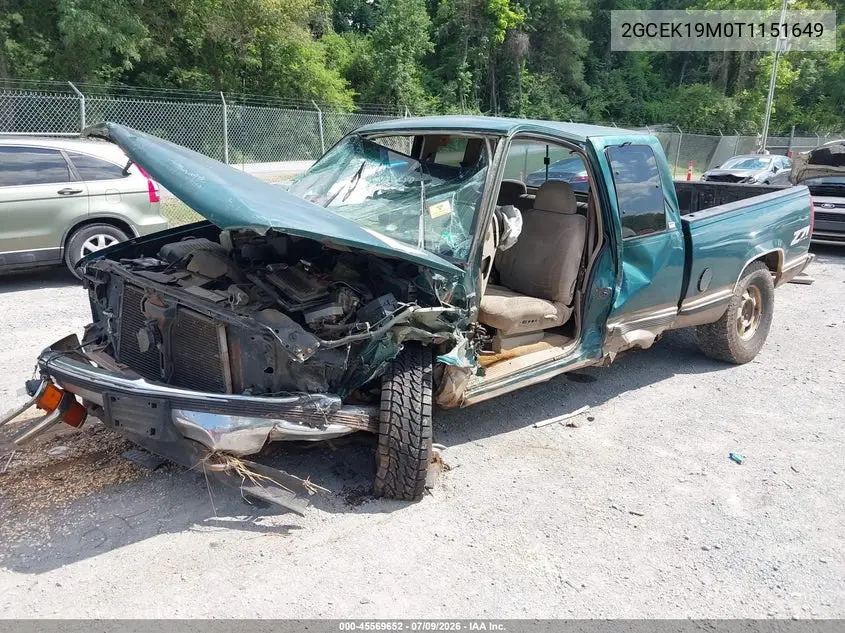 1996 Chevrolet Gmt-400 K1500 VIN: 2GCEK19M0T1151649 Lot: 45569652