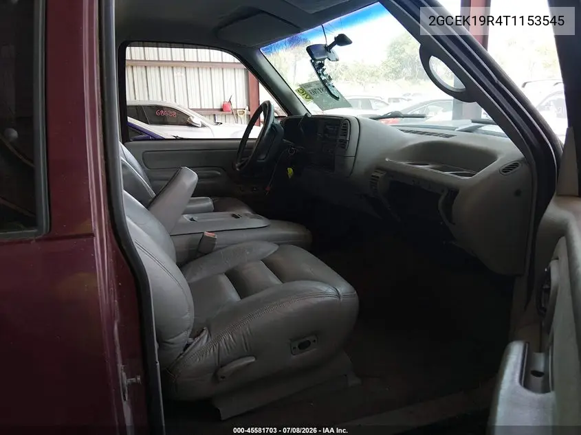 1996 Chevrolet Gmt-400 K1500 VIN: 2GCEK19R4T1153545 Lot: 45581703
