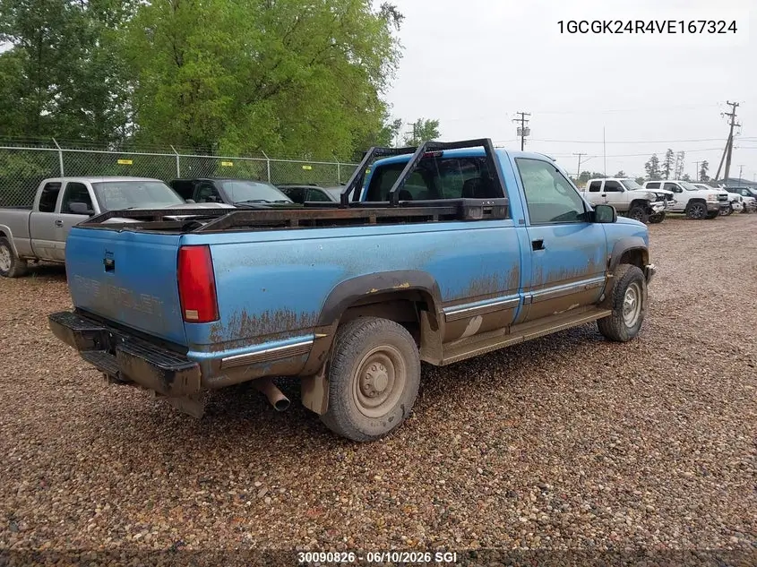 1997 Chevrolet Gmt-400 K2500 VIN: 1GCGK24R4VE167324 Lot: 30090826