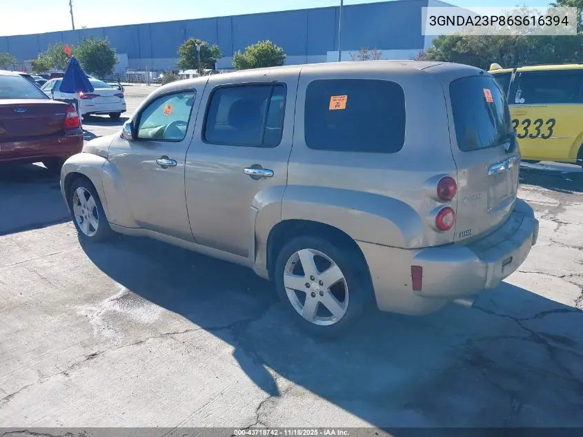 3GNDA23P86S616394 2006 Chevrolet Hhr Lt