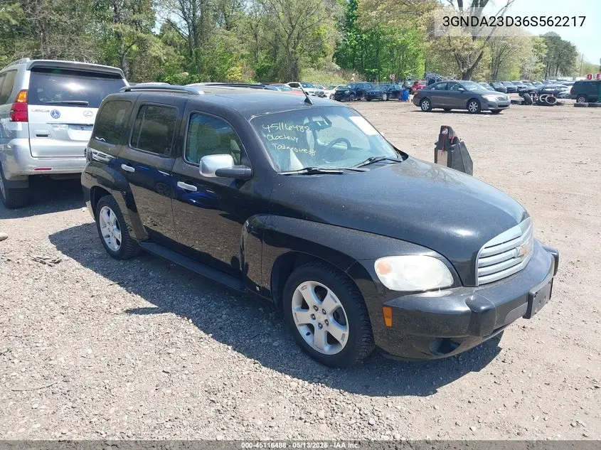 2006 Chevrolet Hhr Lt VIN: 3GNDA23D36S562217 Lot: 45116488