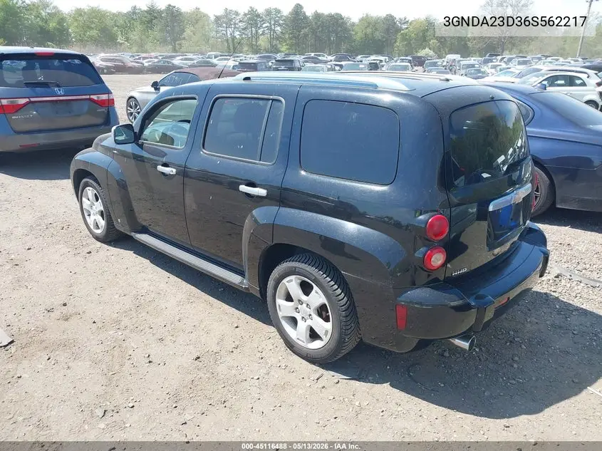 2006 Chevrolet Hhr Lt VIN: 3GNDA23D36S562217 Lot: 45116488