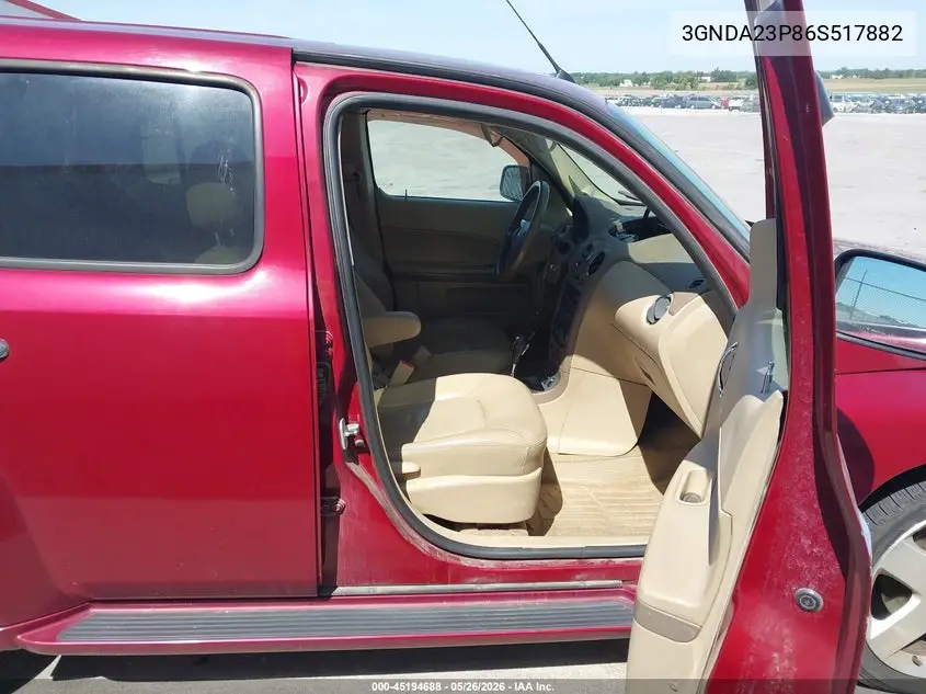 2006 Chevrolet Hhr Lt VIN: 3GNDA23P86S517882 Lot: 45194688