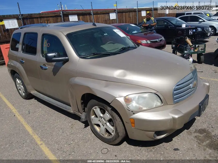 2006 Chevrolet Hhr Lt VIN: 3GNDA23PX6S580725 Lot: 45199096