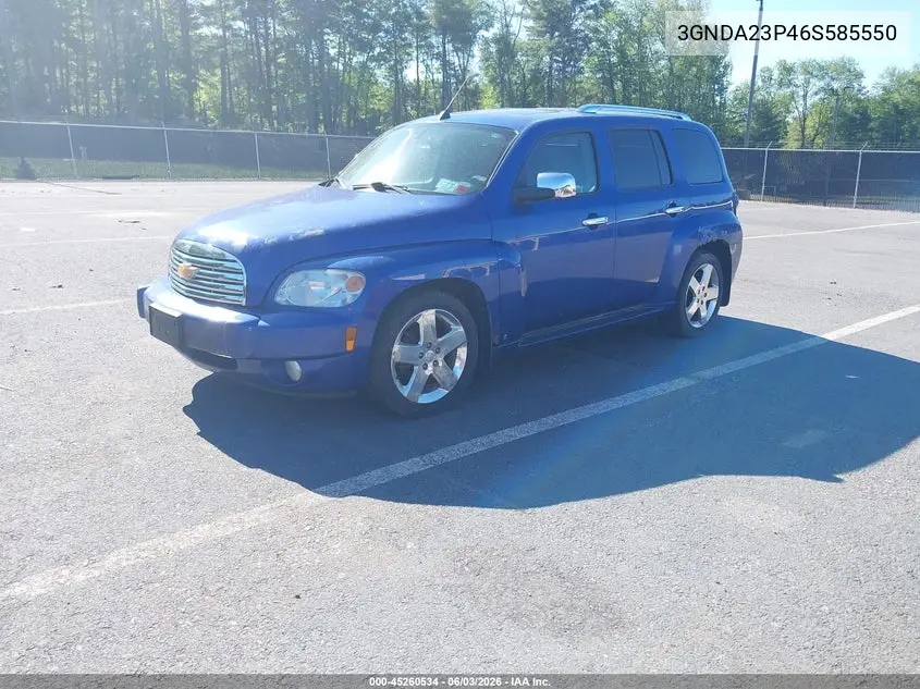 2006 Chevrolet Hhr Lt VIN: 3GNDA23P46S585550 Lot: 45260534